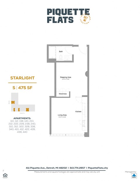 this is a floor plan of a 1 bedroom flat